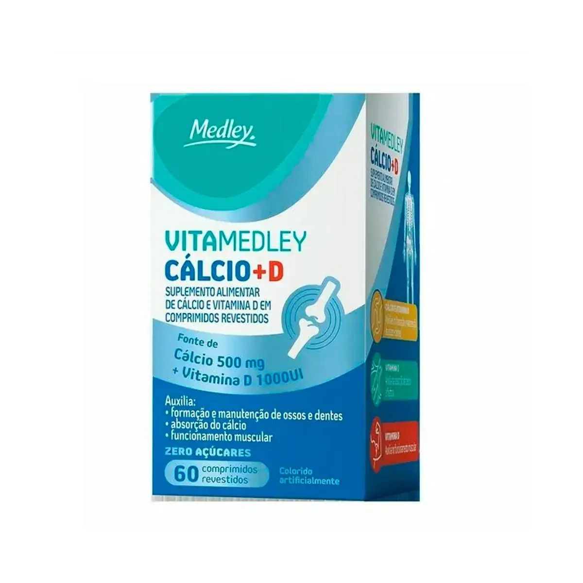 Vita Medley Calcio D 500mg 1000ui Cx 60 Comp Rev