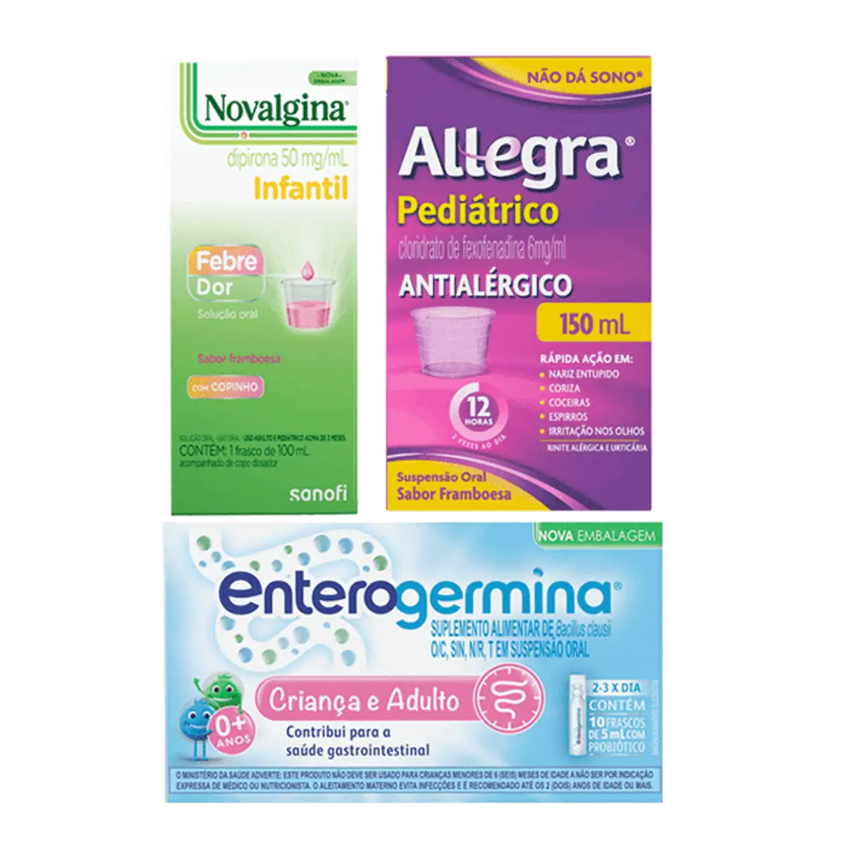 Allegra Pediatrico 6mg/ml Sus Or Fr 150ml Cop Sb Framboesa