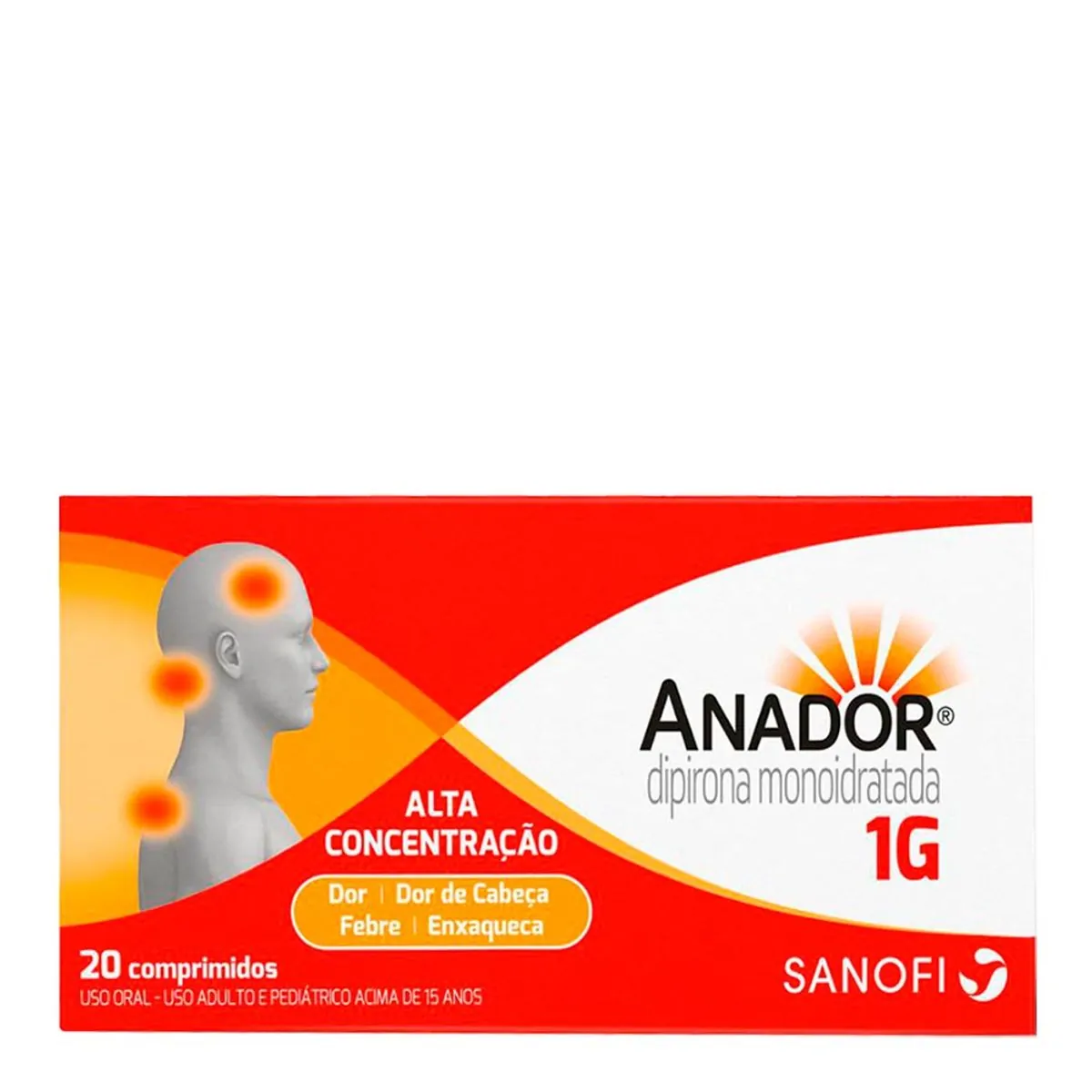 Anador 1 g com 20 Comprimidos