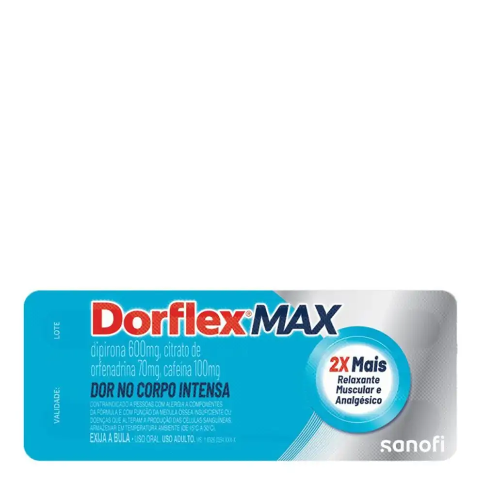 Dorflex Max 600 70 100mg Cx 80 Comp