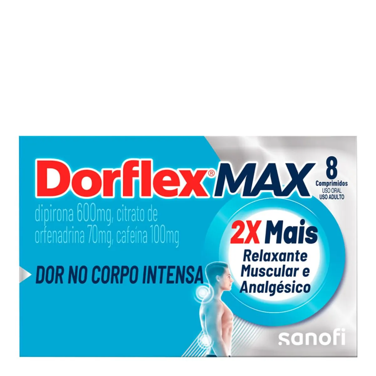 Dorflex Max 600 70 100mg Cx 8 Comp