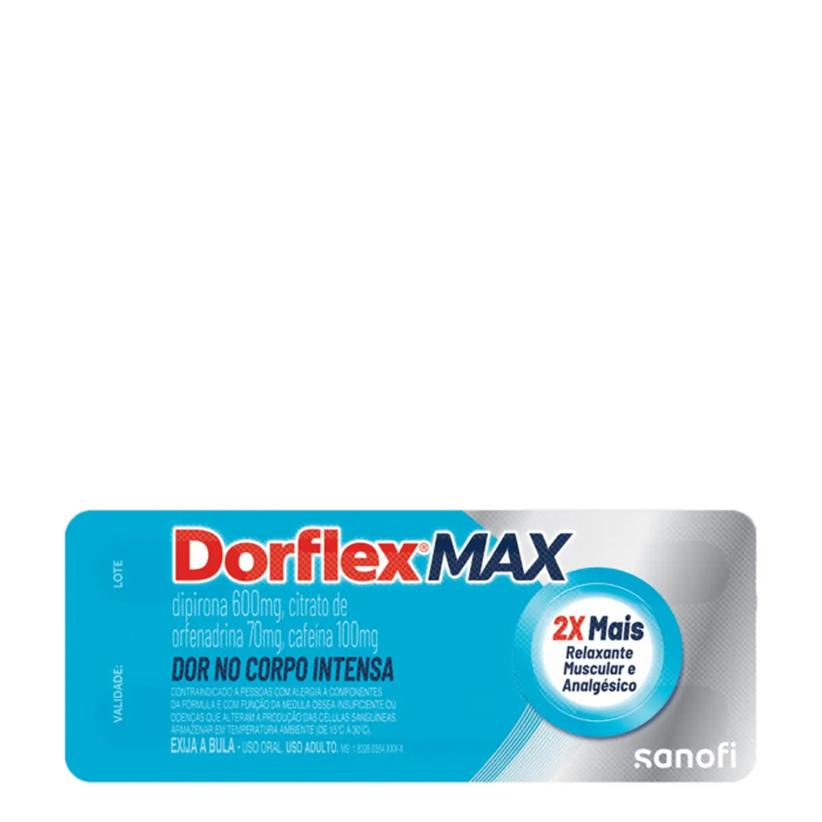Analgesico Dorflex Max Relaxante Muscular 4 Comprimidos
