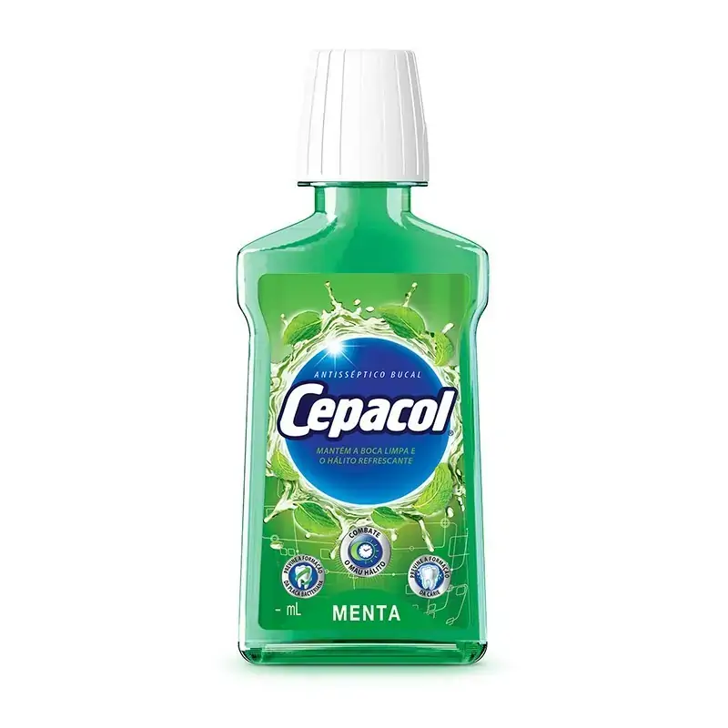 Enxaguante Bucal Antisséptico Menta Cepacol Frasco 250ml