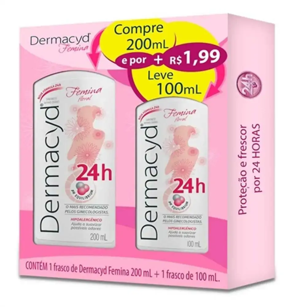Kit Sabonete Dermacyd Femina Grts 1 X 100ml