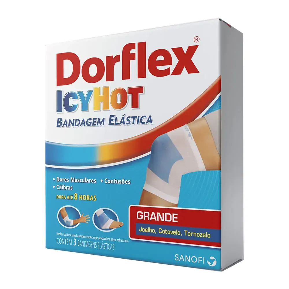 Dorflex Icy Hot Bandagem Elástica Com 3 Unidades