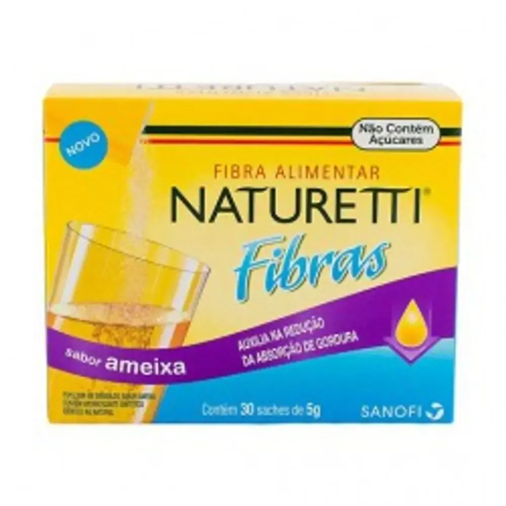 Naturetti Fibras Sabor Ameixa Com 30 Sachês