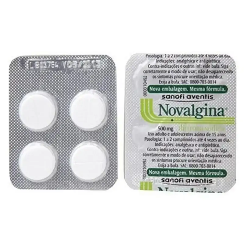 Novalgina 500mg C/ 4 Comprimidos