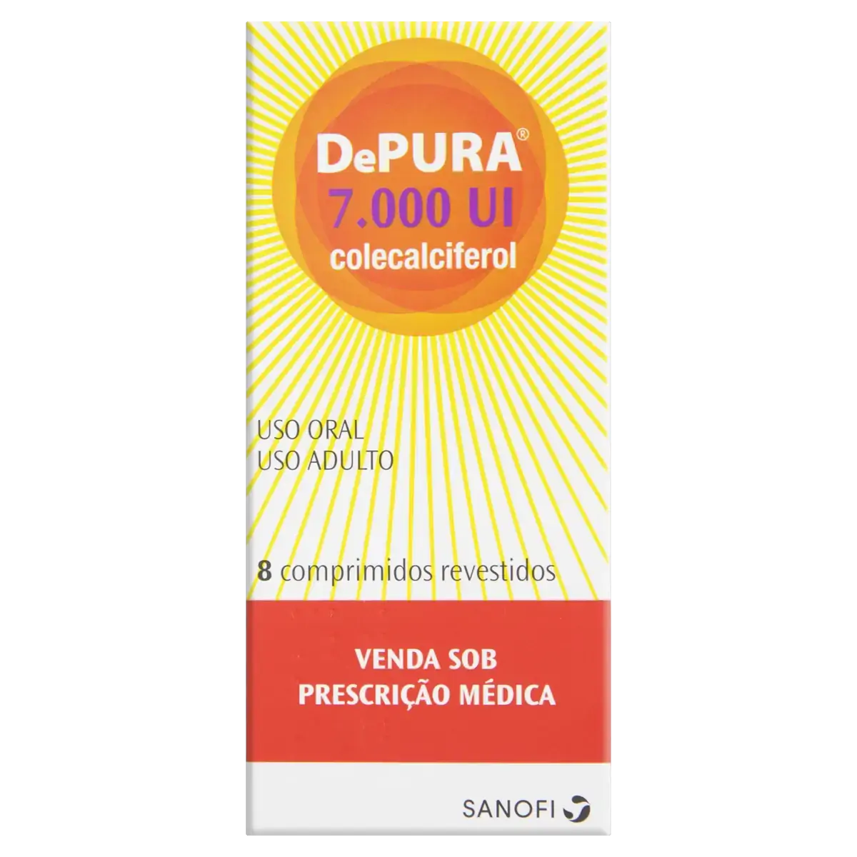 Depura 7.000ui Sanofi Caixa 8 Comprimidos Revestidos