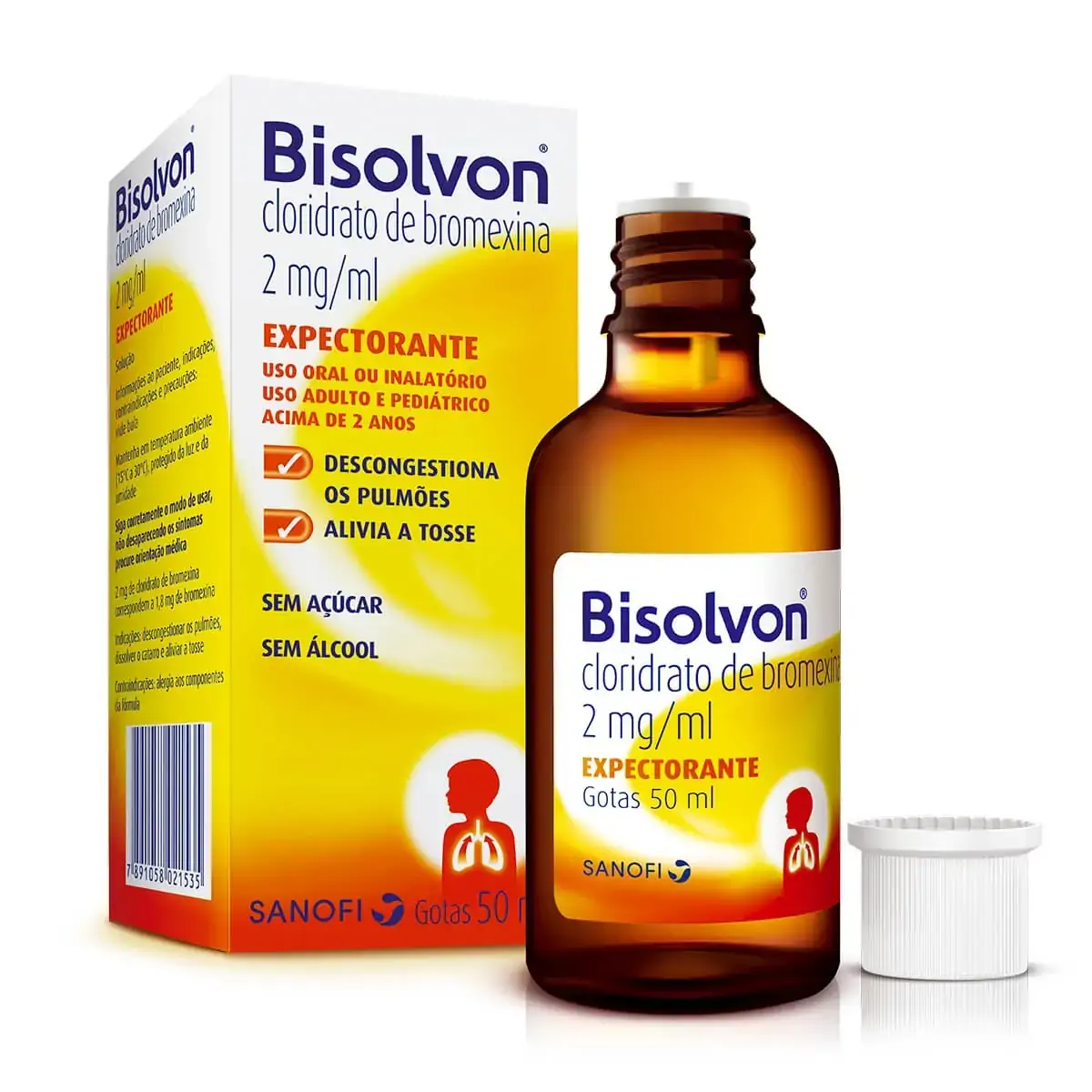 Bisolvon 2mg/ml Sanofi Caixa 50ml Gotas