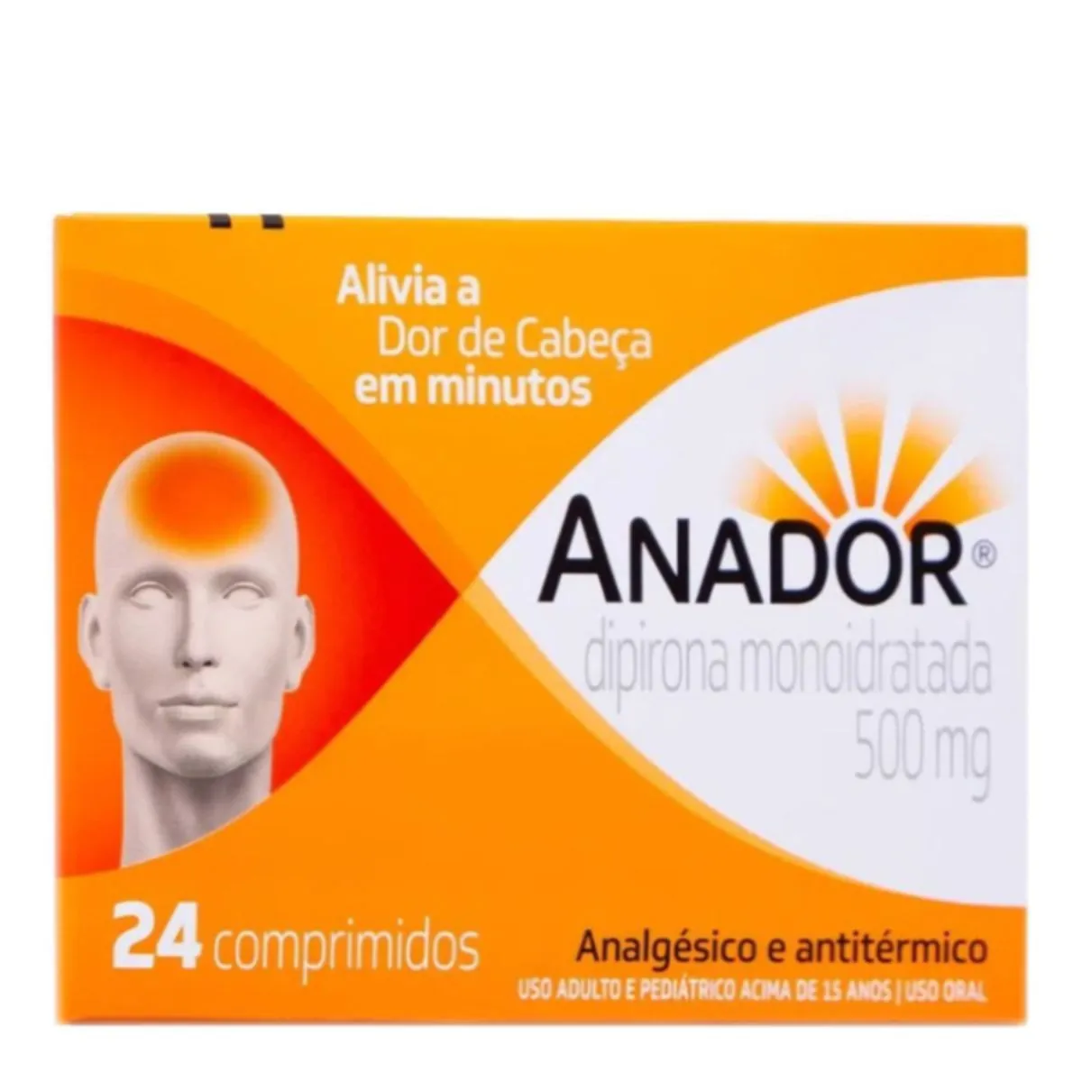 Anador 500mg Sanofi Caixa 24 Comprimidos