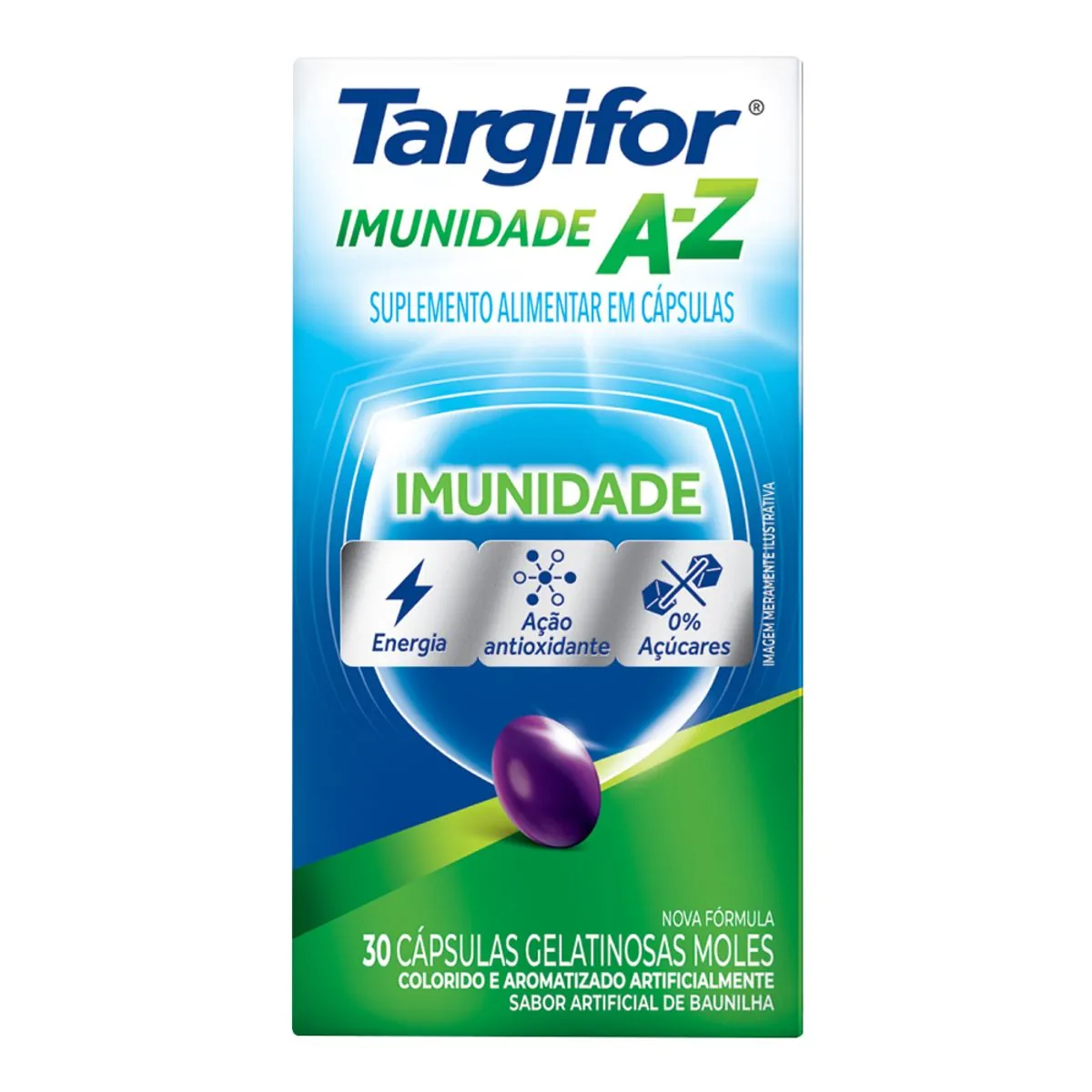 Suplemento Alimentar Targifor Imunidade A - Z 30 cápsulas