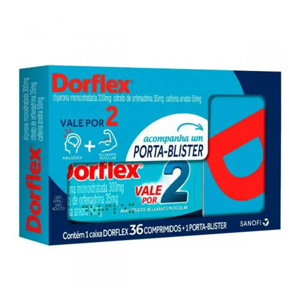 Dorflex 35 300 50mg Cx 36 Comp Porta Blister