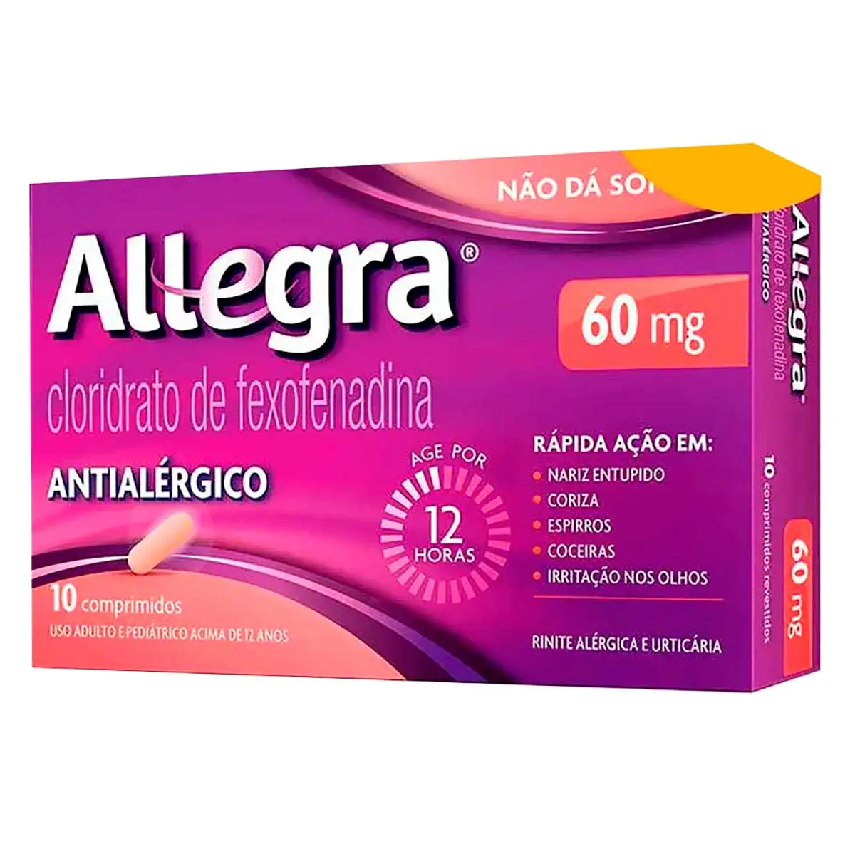 Allegra Cloridrato de Fexofenadina 180mg 30 comprimidos