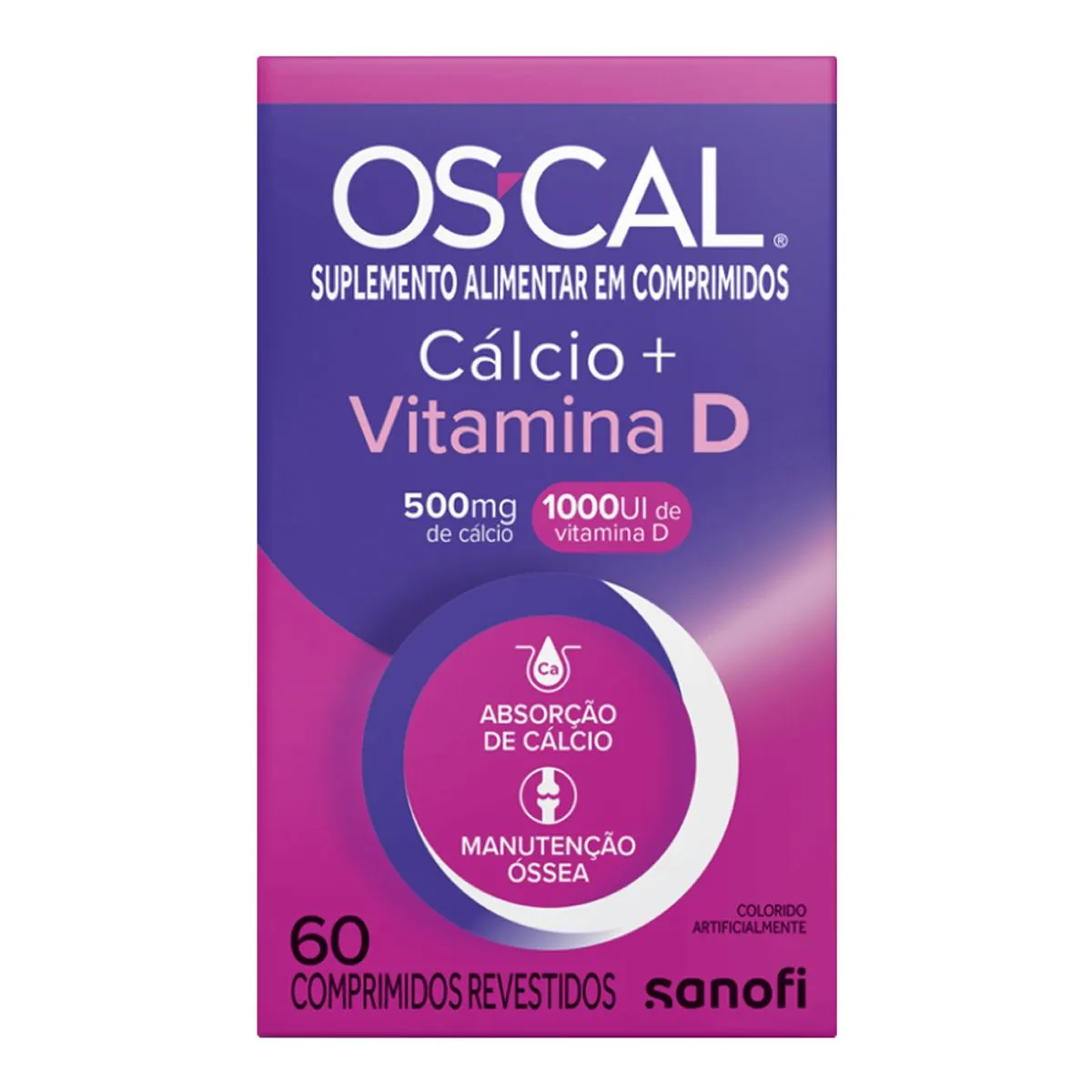 Oscal D 500mg+1000UI 60 Comprimidos Revestidos
