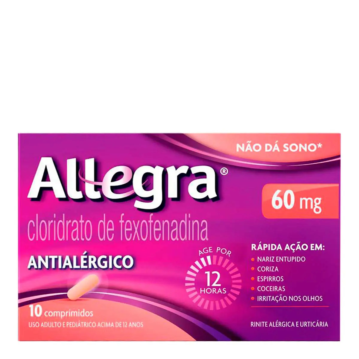 Allegra Antialérgico 60mg 10 Comprimidos