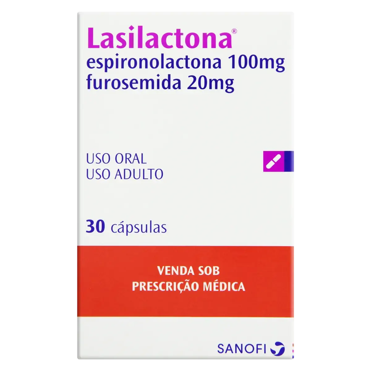 Lasilactona 100Mg 30 Cap