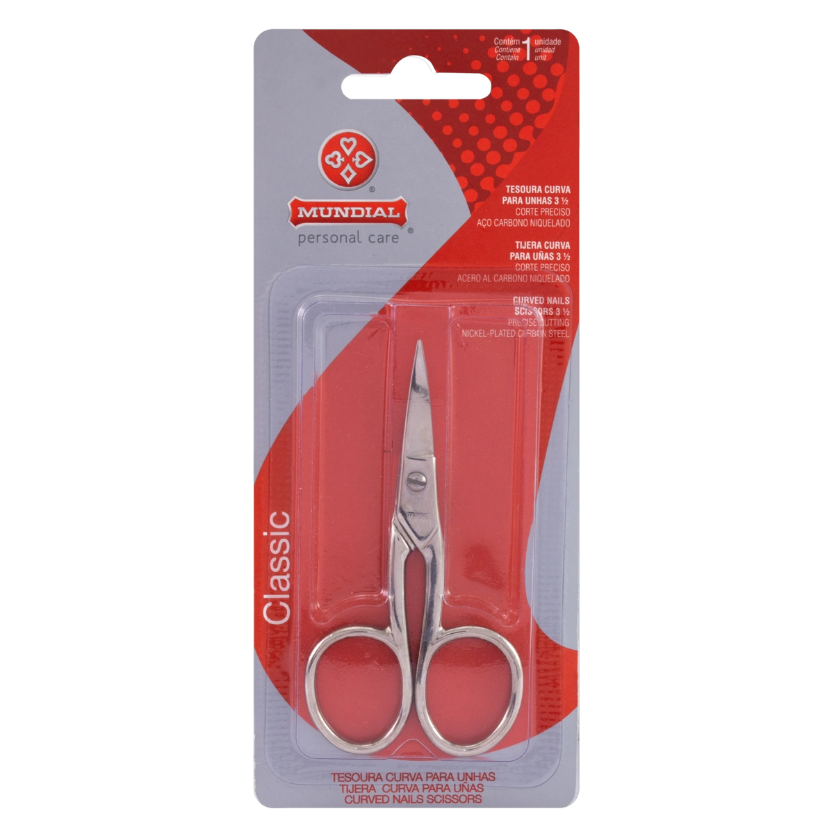 Tesoura Para Unhas Classic Mundial Personal Care