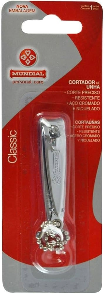 Cortador Unha Mundial Cromo 10x1 Peq 120 | Cortador De Unha Pequeno