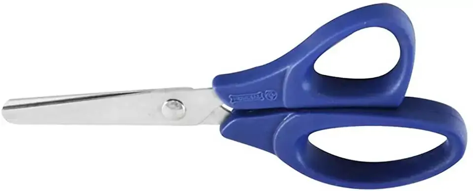 Tesoura Escolar Azul Cort Fácil Mundial Creative 4 1/2 11,4cm