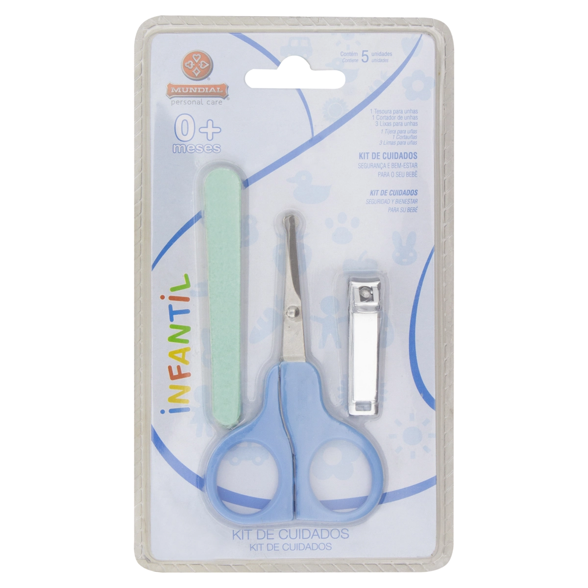 Conjunto Baby Mundial Azul 5 Peças