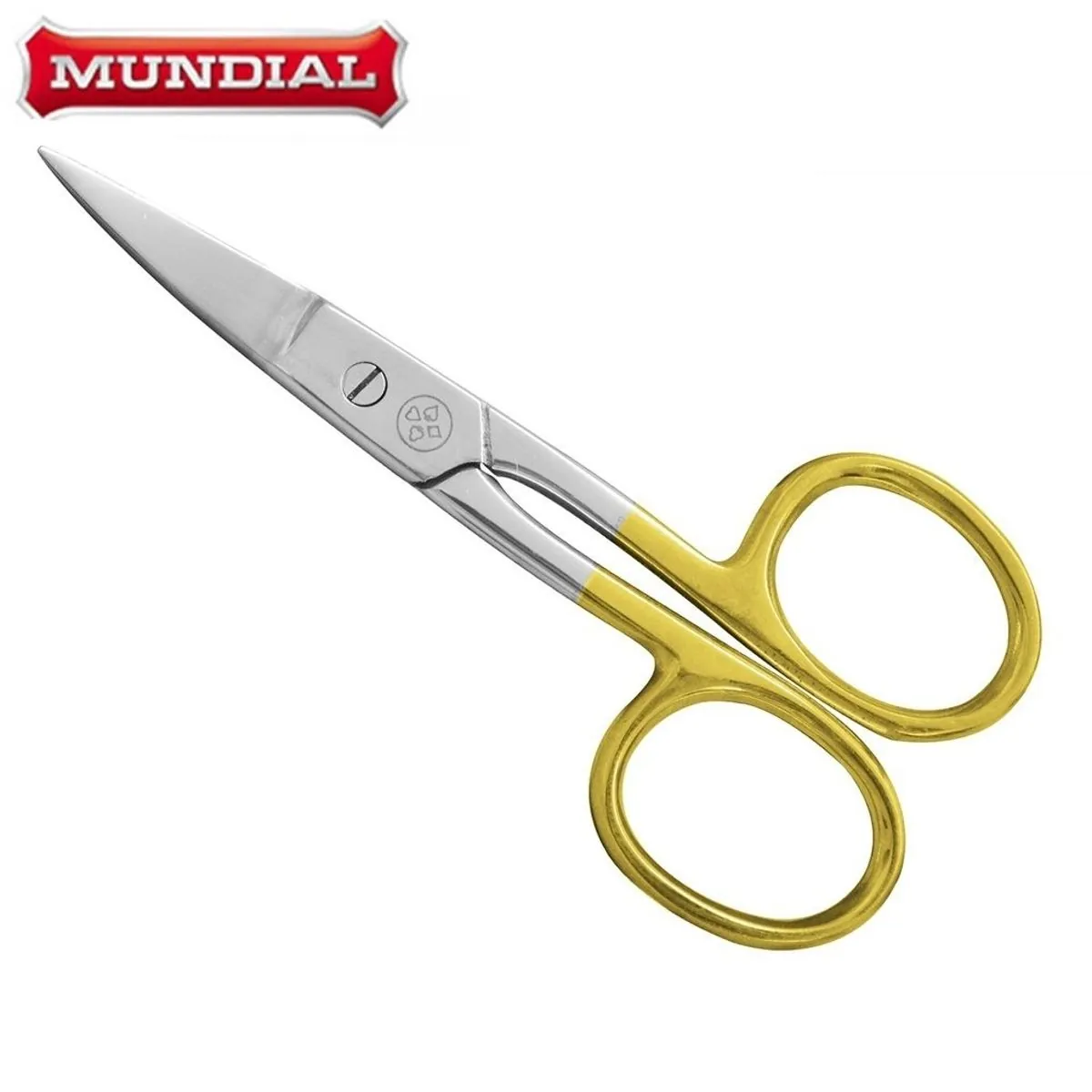 Tesoura Para Unha Mundial Gold Curva 3 5/8