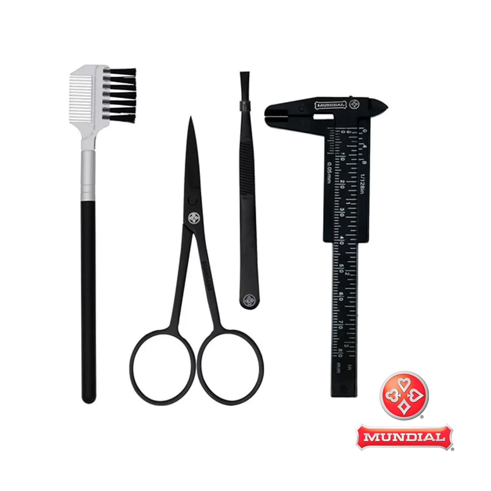 Kit Designer de Sobrancelhas 4 Peças Mundial BC-320