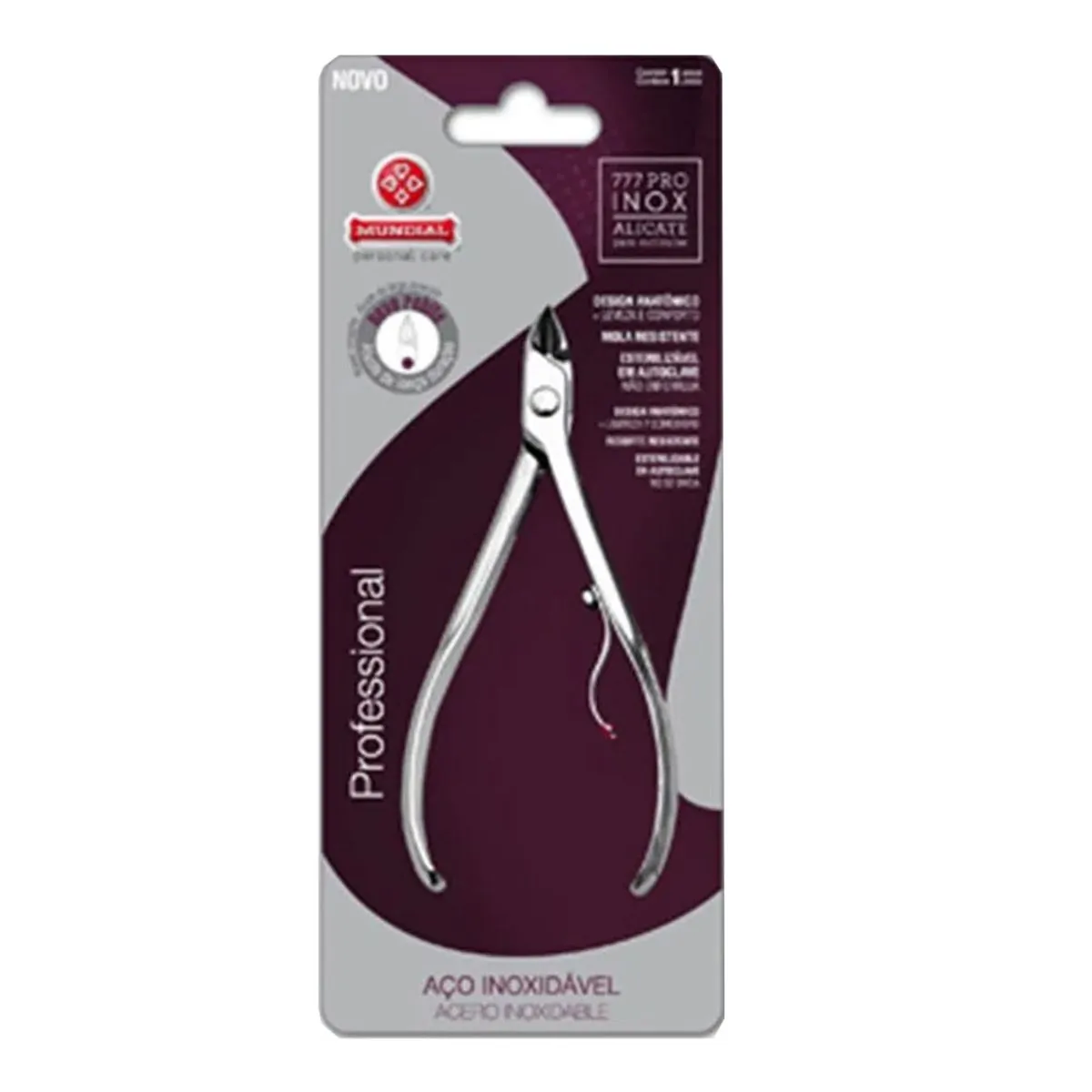 Alicate De Cuticula Profissional 777 Inox Afiado Mundial