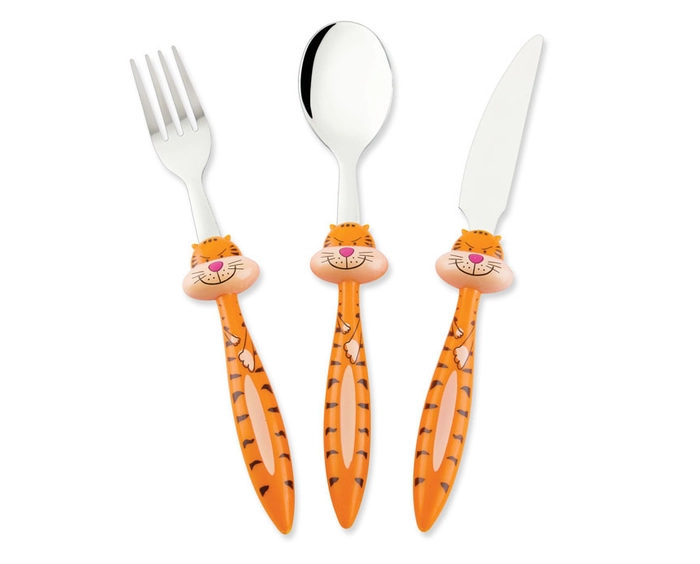 Conjunto Talheres Inf Tigre 3 Pecas Hercules