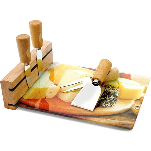 Conjunto Para Queijo Hercules 5 Peças Suporte