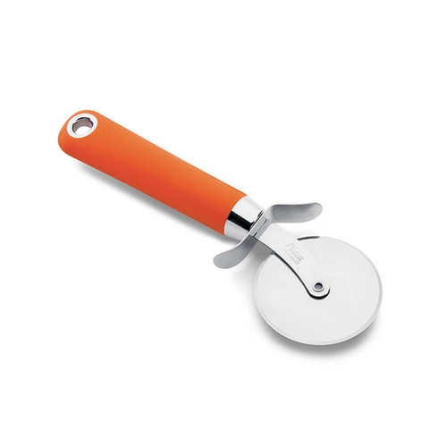 Cortador De Pizza Hércules Laranja Em Aço Inox | 24cm