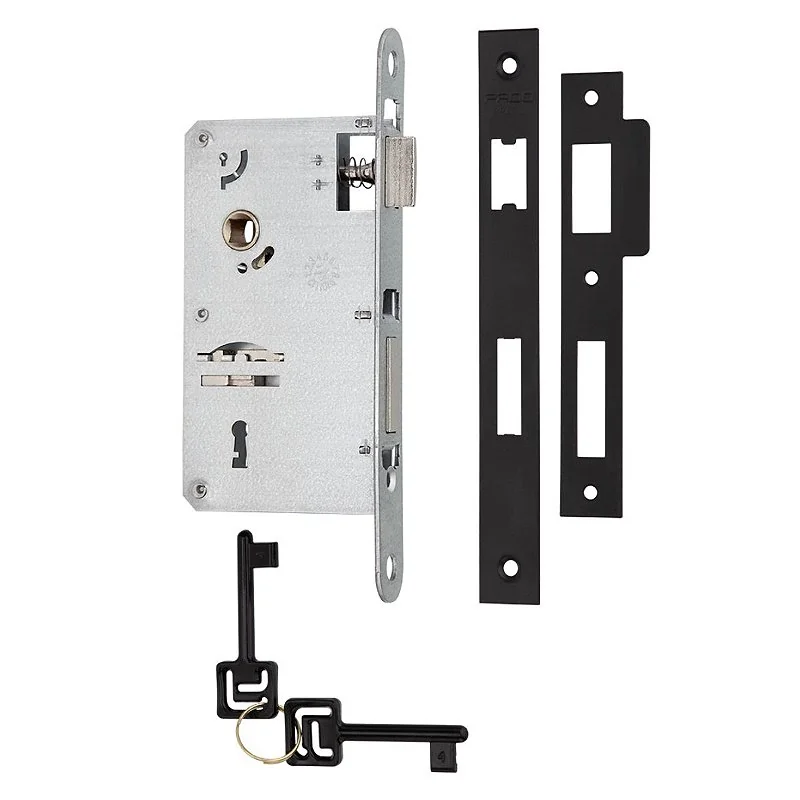 Fechadura Pado Maquina Avulsa Interna 55mm Preta Chave Gde