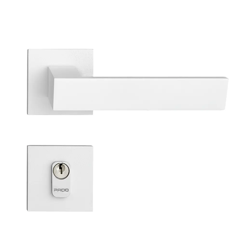 Fechadura Beethoven Branco Texturizado Externa