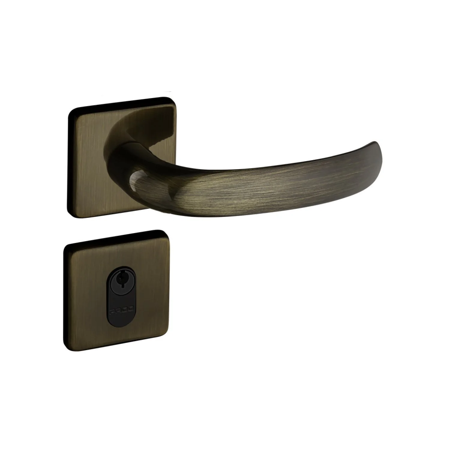 Fechadura 406 Com Roseta Bronze Oxidado Externa Bronze