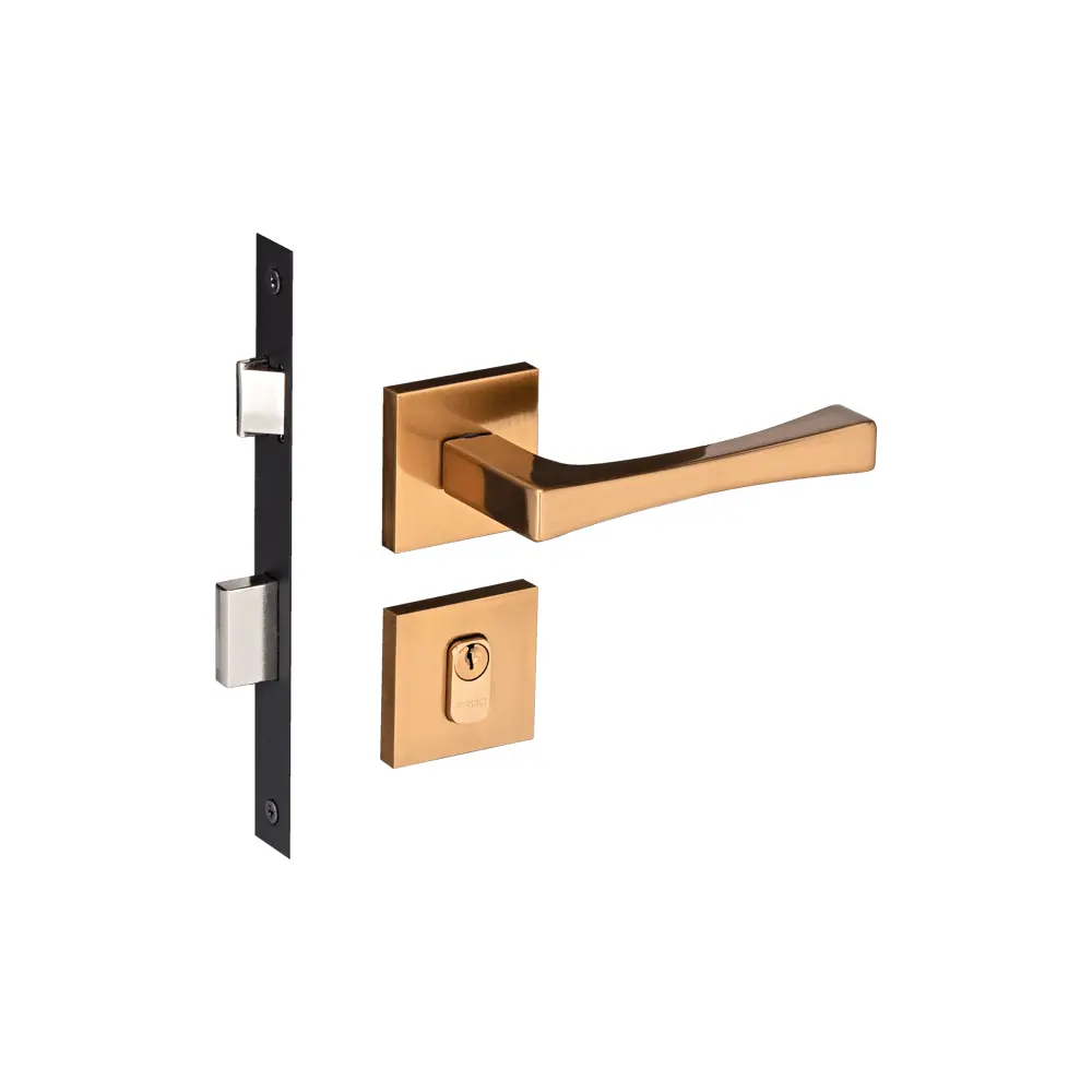 Fechadura Vivaldi Red Gold Escovado Externa