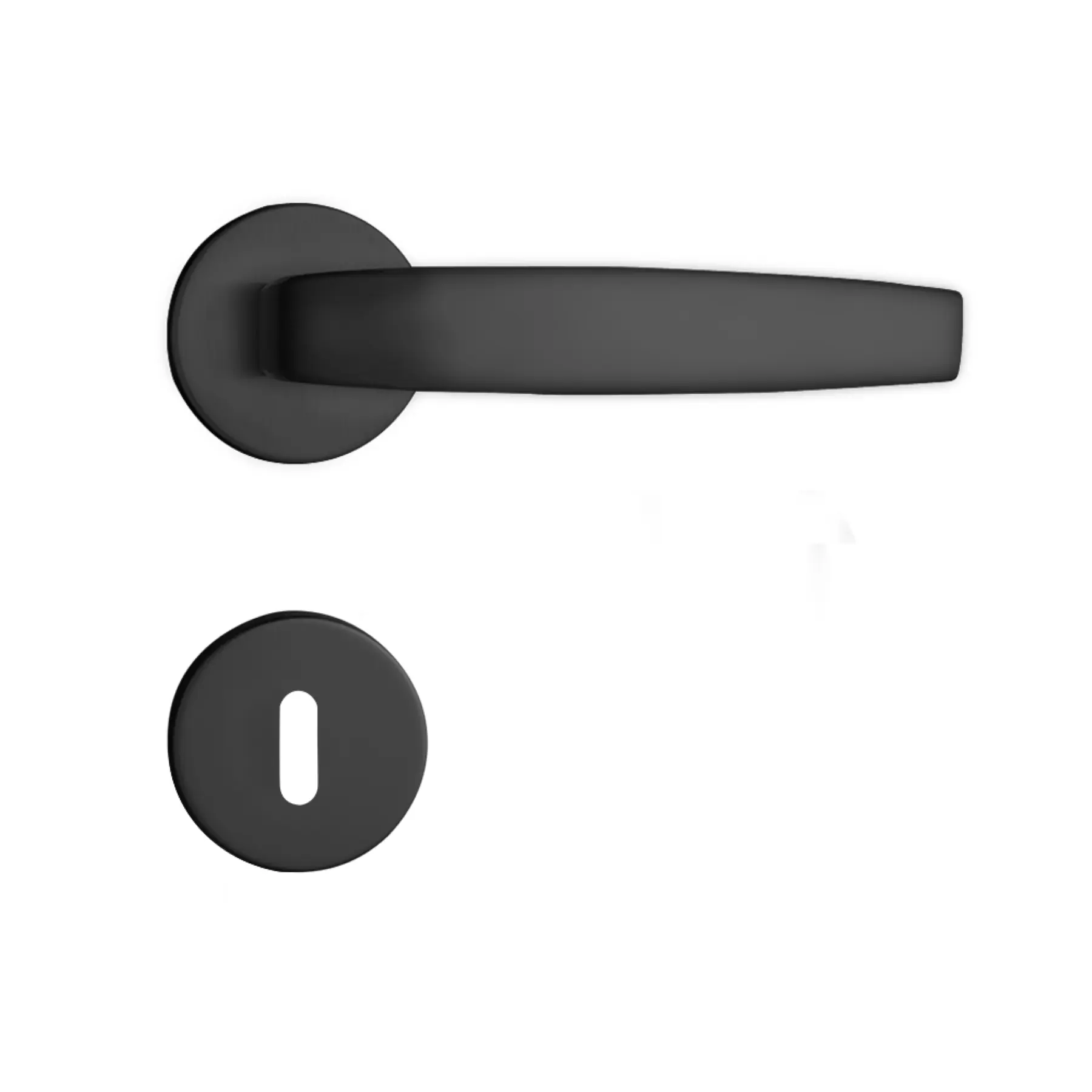 Fechadura para Porta Interna Pado Premium Residence Vic Preto 55mm Inox Chave Simples