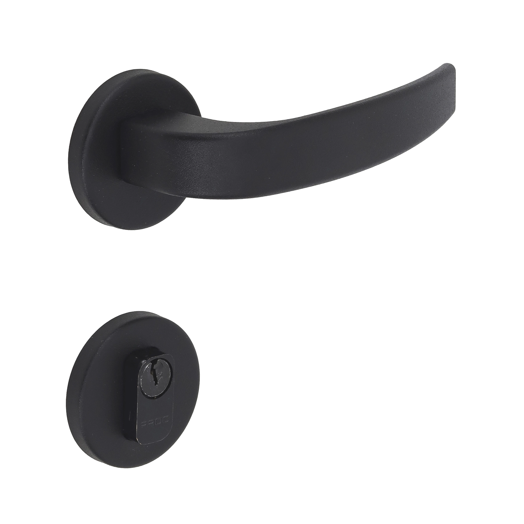 Fechadura para Porta de Entrada Pado Premium Residence Vic Preto 55mm Inox Chave Simples