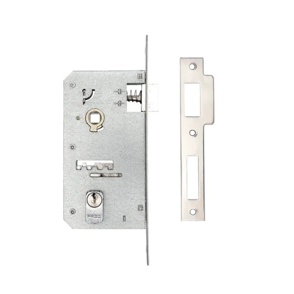 Kit De Fechadura Máquina Serralheiro Tradicional 45mm Sm-45e Inox Pado