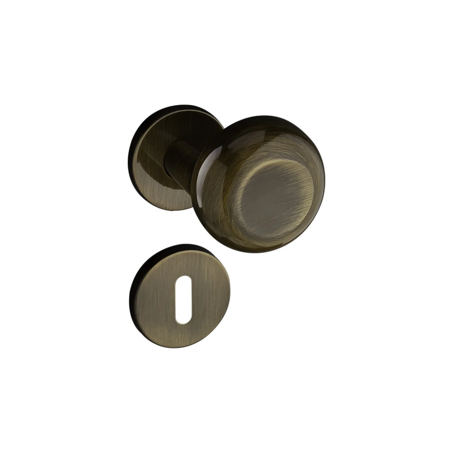 Fechadura 400 Com Roseta Bronze Oxidado Interna Bronze Oxidado