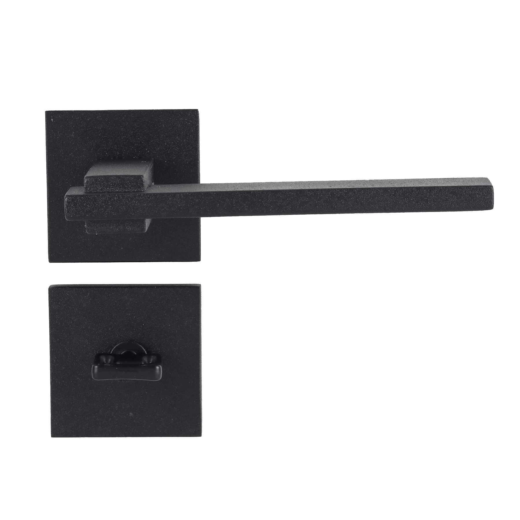 Fechadura Pado para Porta do Banheiro Preto 55mm Chave Simples Nina