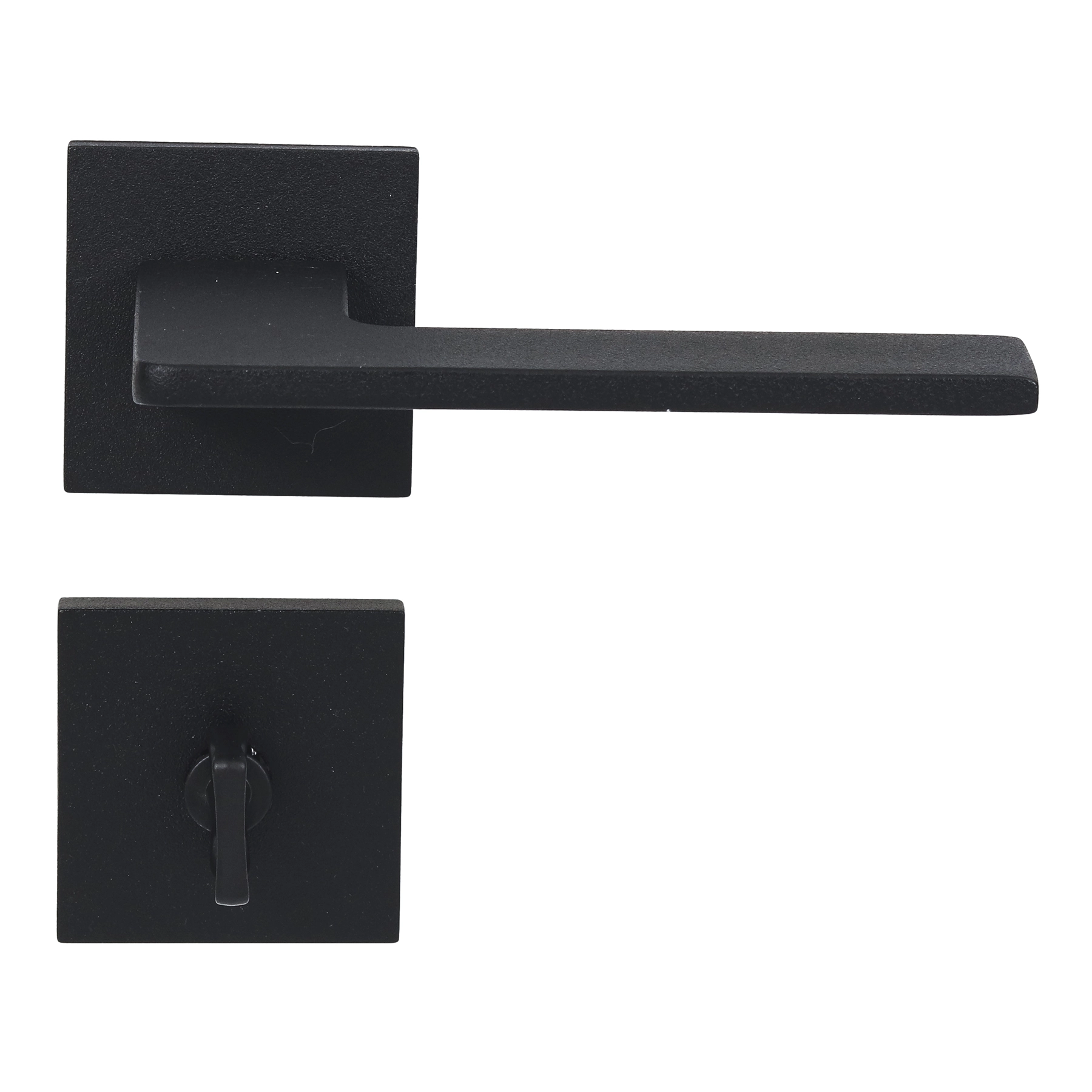 Fechadura Pado para Porta do Banheiro Preto 55mm Chave Simples Sara