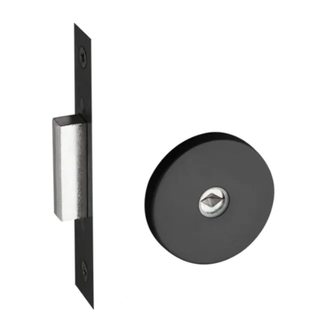 Fechadura Porta Trava Tetra Redonda Ix 1000 Ep Pado Preto