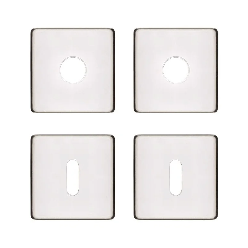 Kit Roseta Avulsa Fechadura Pado Interna Inox Polido Rq2 Crom