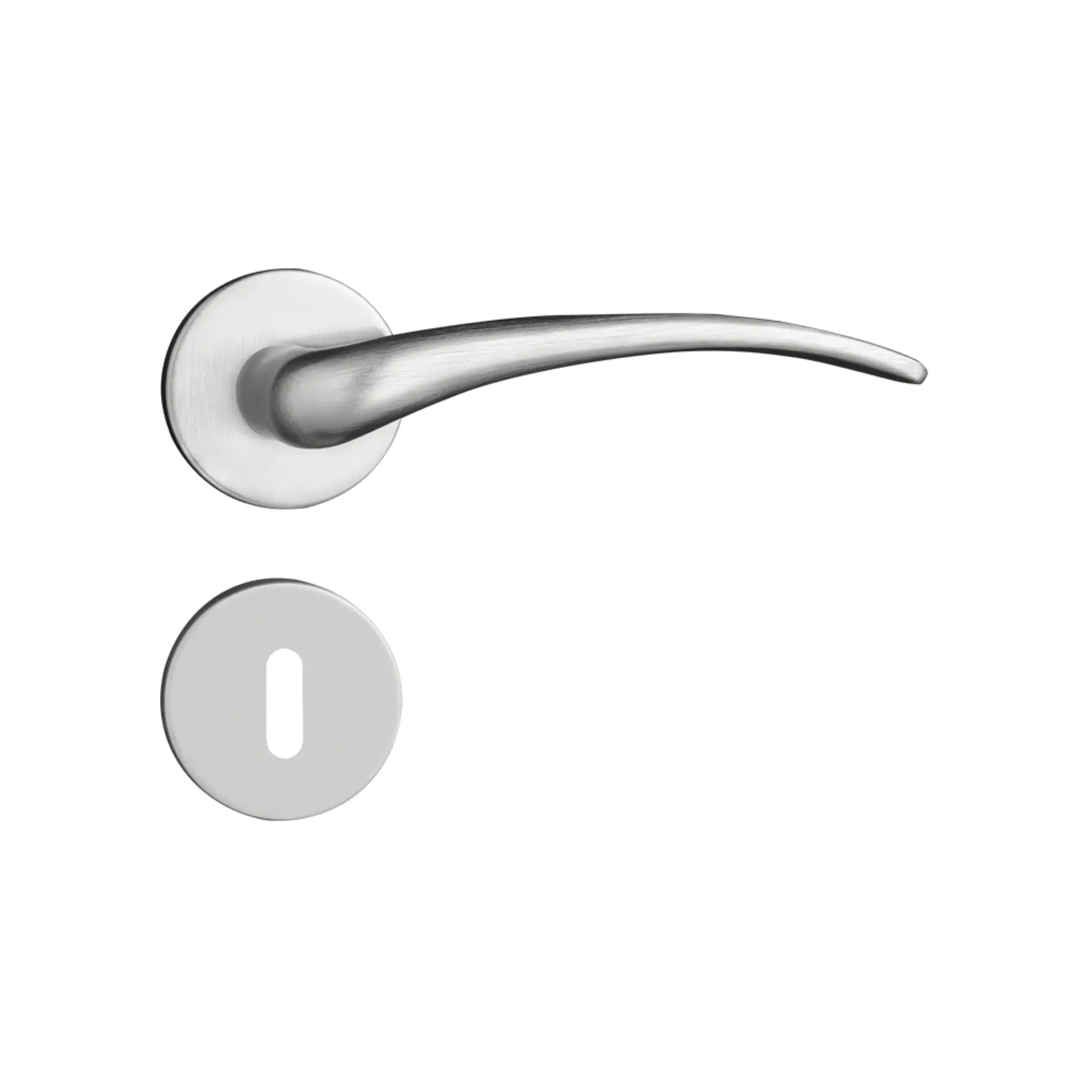 Fechadura para Porta Interna Pado Concept 417 Acetinado 40mm Inox Chave Simples