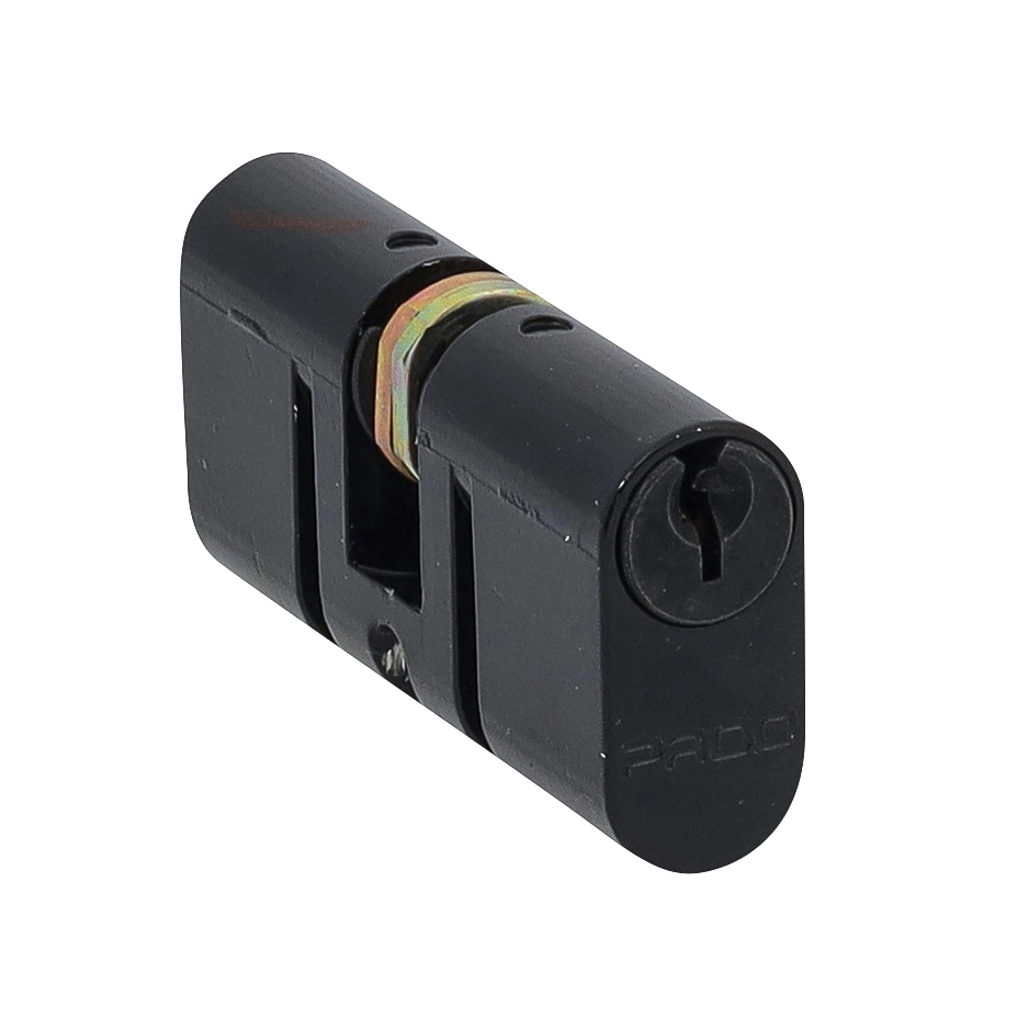 Cilindro para Porta de Entrada Pado Preto 55mm Chave Simples