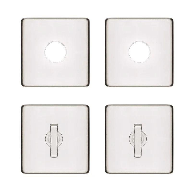 Kit Roseta Avulsa Fechadura Pado Banheiro Inox Polido Rq2