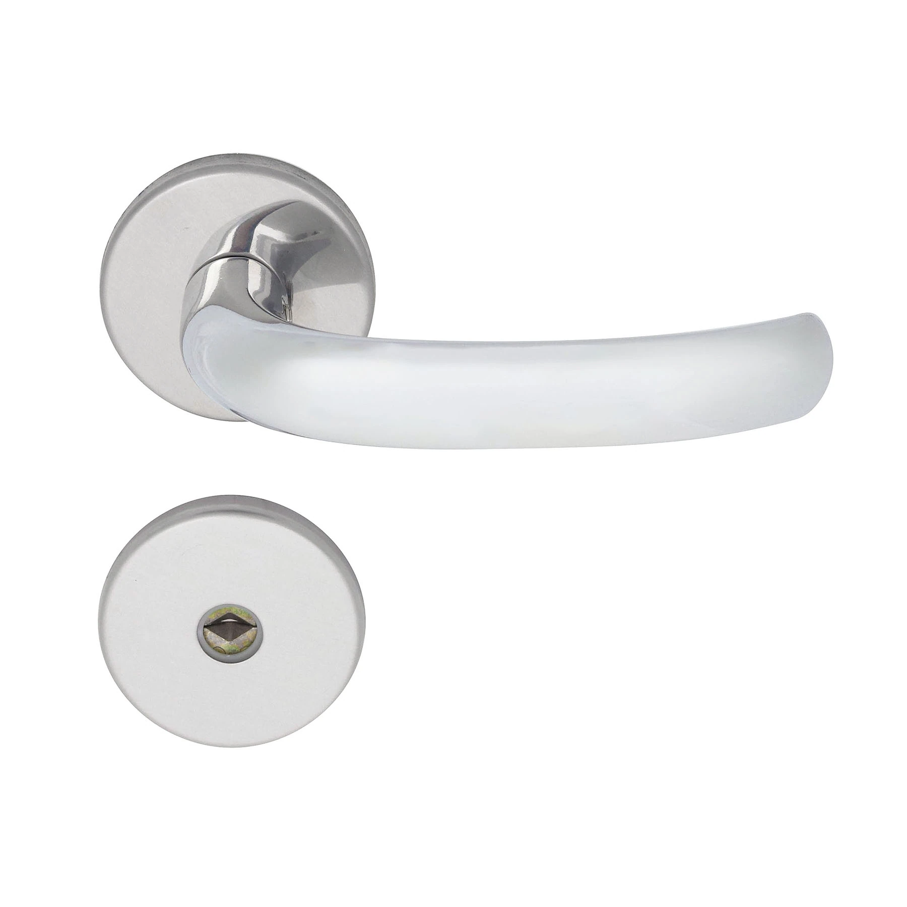 Fechadura para Porta Interna Pado 54025642 Cromado 40mm Aço Inox Chave Tetra