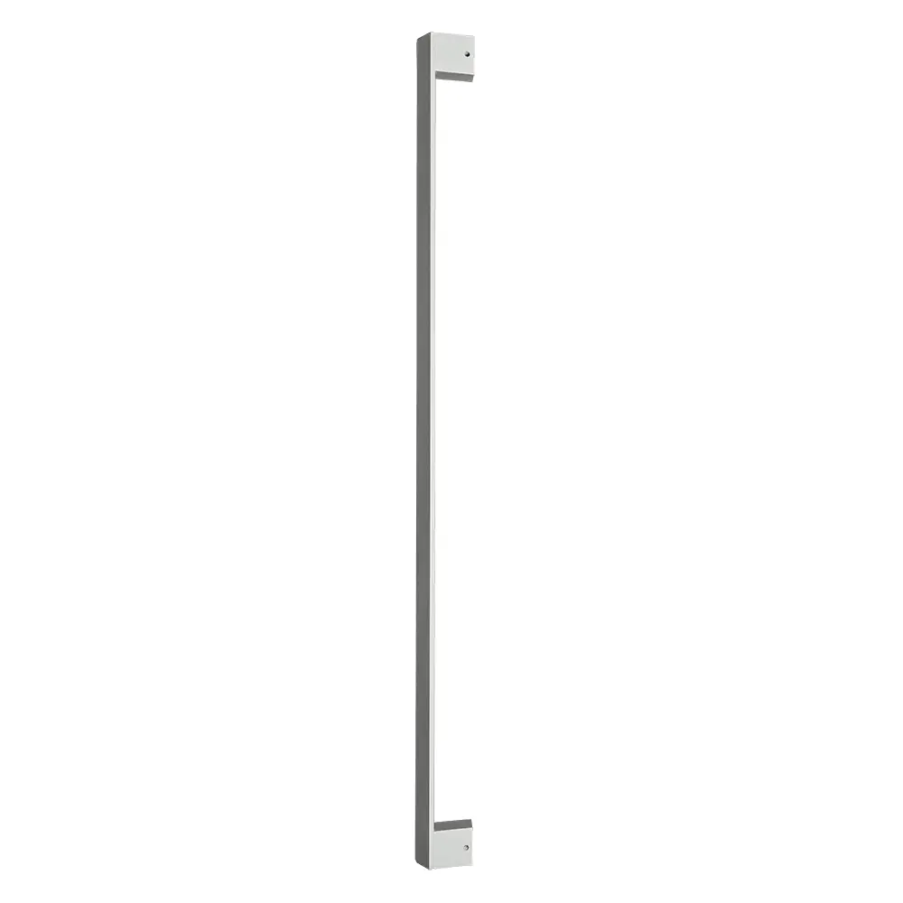Par De Puxadores Beethoven 1200mm Em Inox Branco Texturizado