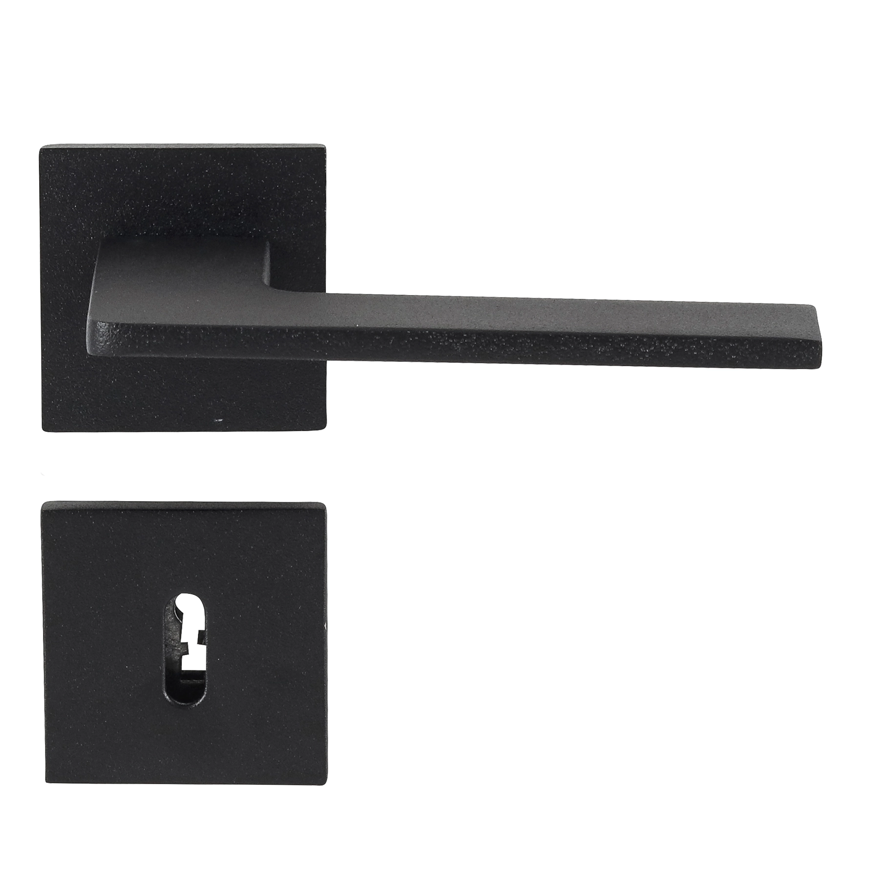 Fechadura Pado para Porta Interna Preto 55mm Chave Simples Sara