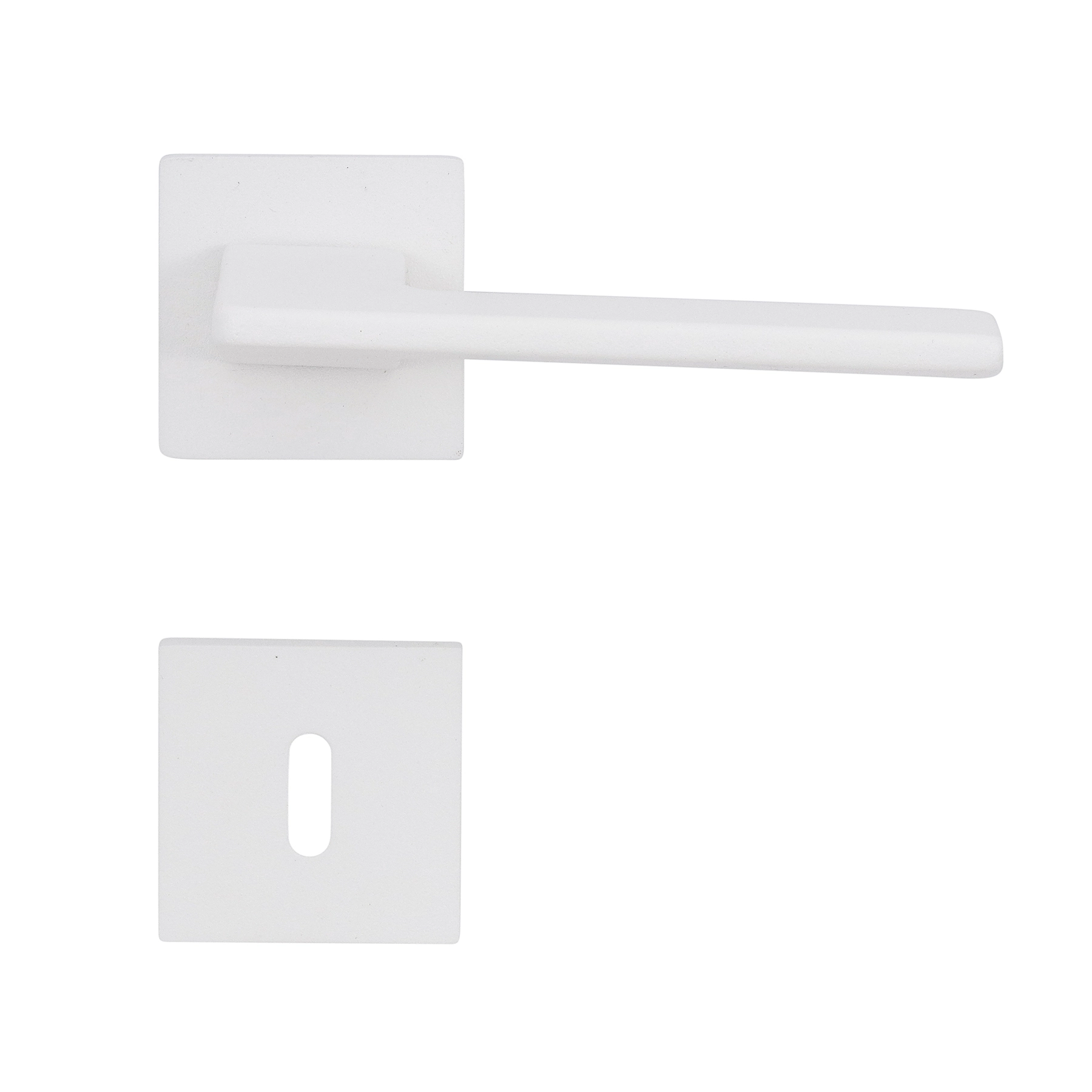 Fechadura Pado para Porta Interna Branco 55mm Chave Simples Sara