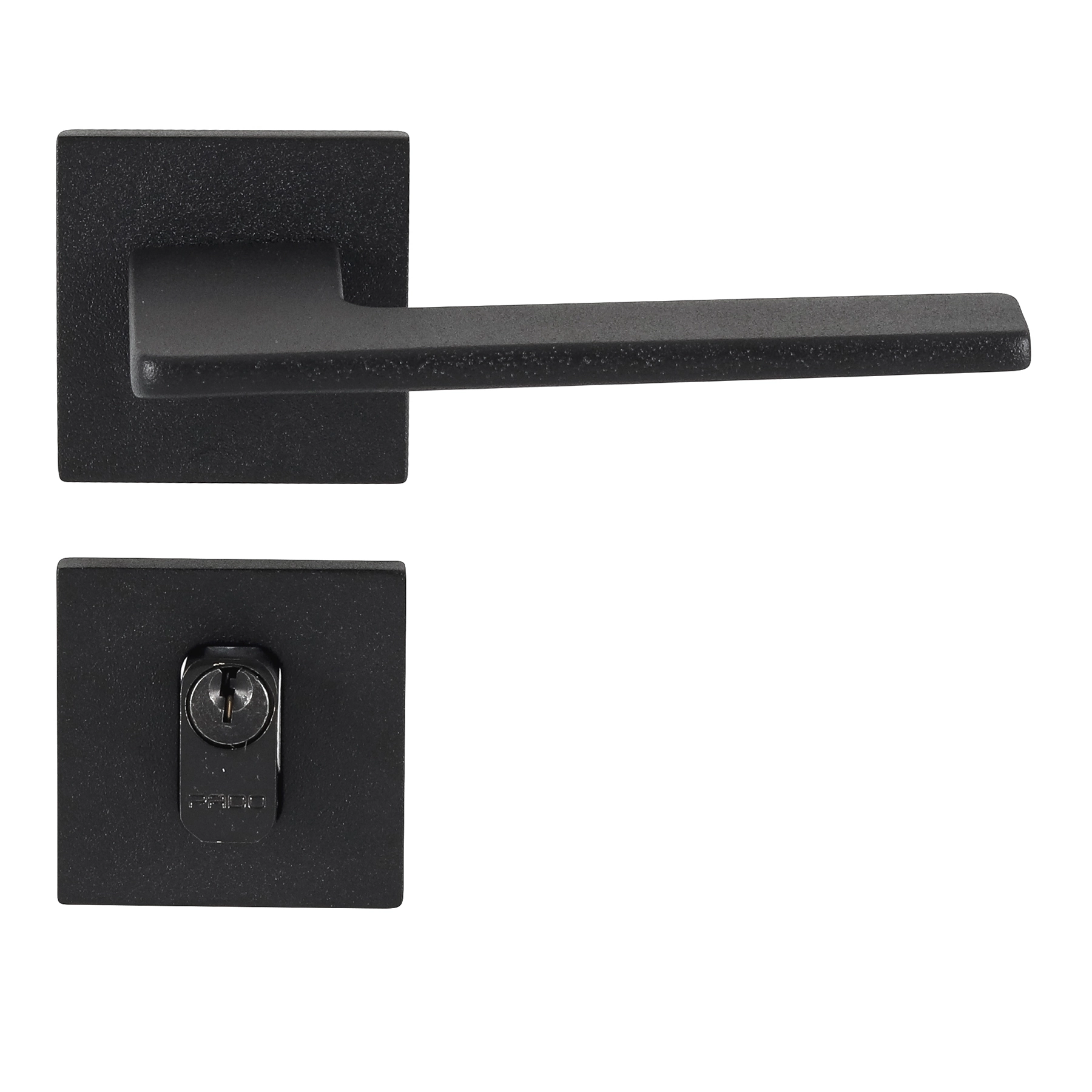 Fechadura Pado para Porta de Entrada Preto 55mm Chave Simples Sara